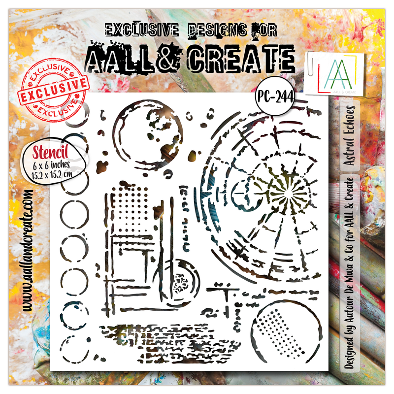 AALL and Create - 6"x6" Stencil - Astral Echoes-1