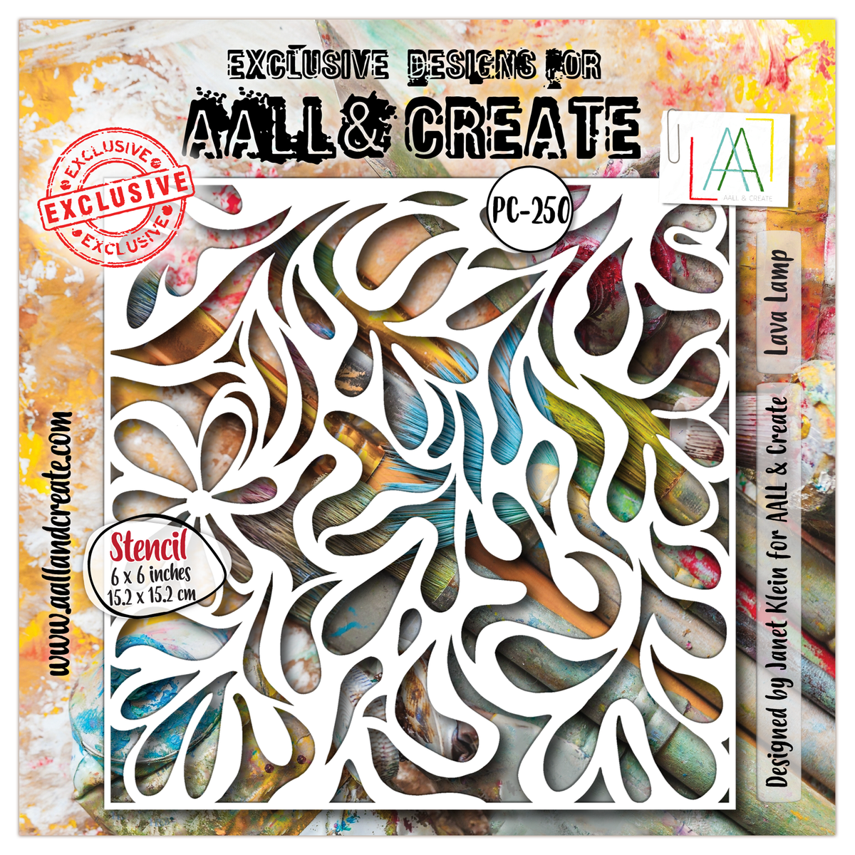 AALL and Create - Pochoir 6" x 6" - Lampe à Lave-1