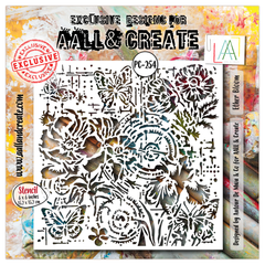 AALL and Create - 6"x6" Stencil - Ether Bloom-1