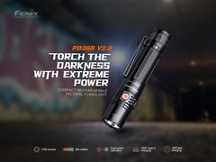 Fenix PD36R V2.0 Compact Rechargeable Tactical Flashlight-2