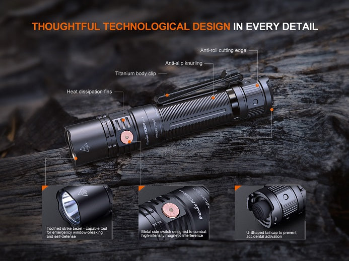 Fenix PD36R V2.0 Compact Rechargeable Tactical Flashlight-8
