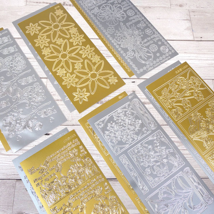 Peel Offs - Set 5 - Floral Outlines-1