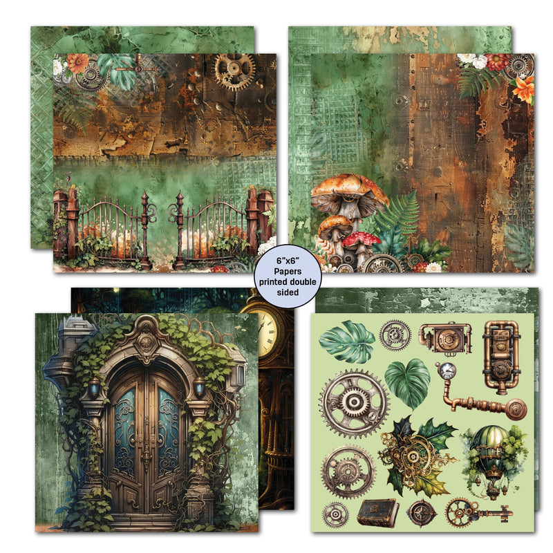 3Quarter Designs Punk'ed Forest 6x6 Paper Pack-4