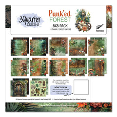 3Quarter Designs Punk'ed Forest 8x8 Paper Pack-1