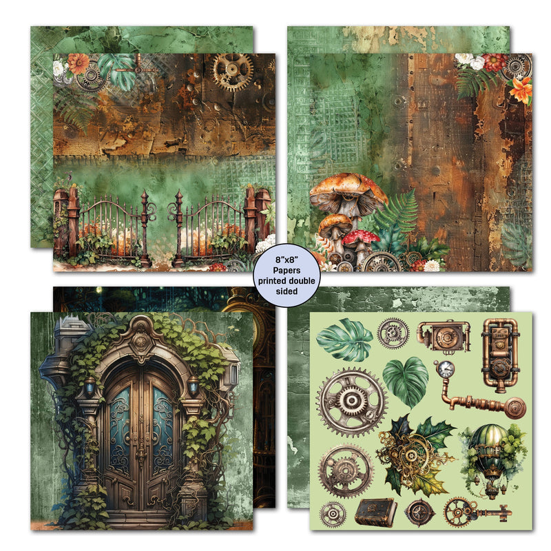 3Quarter Designs Punk'ed Forest 8x8 Paper Pack-4