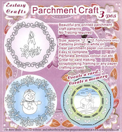 3 Parchment Patterns -Christmas-1