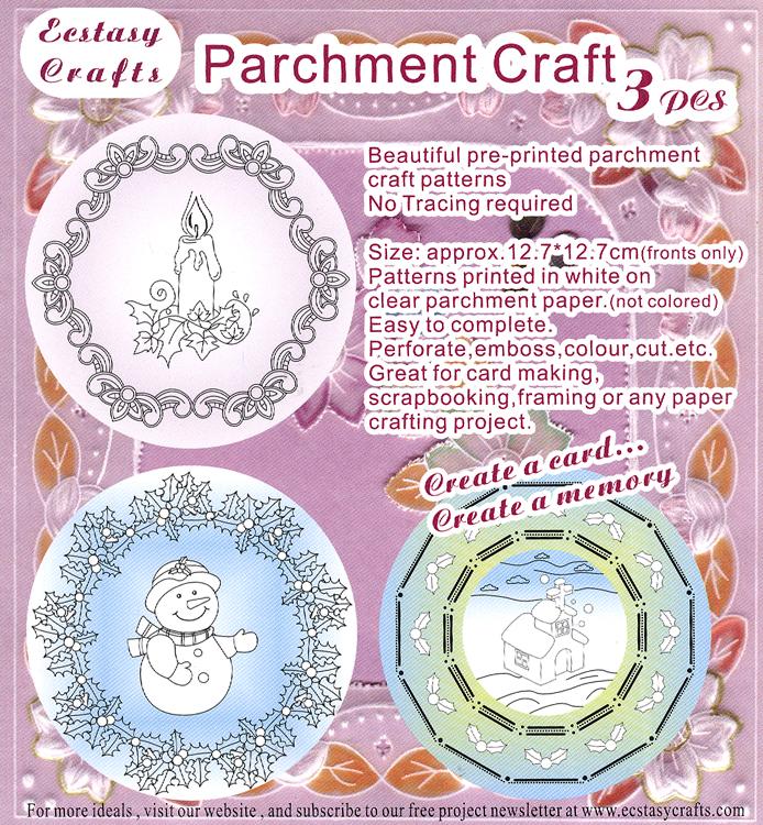 3 Parchment Patterns -Christmas-1