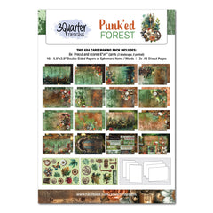 3Quarter Designs Punk'ed Forest 6x4 Card Pack-1