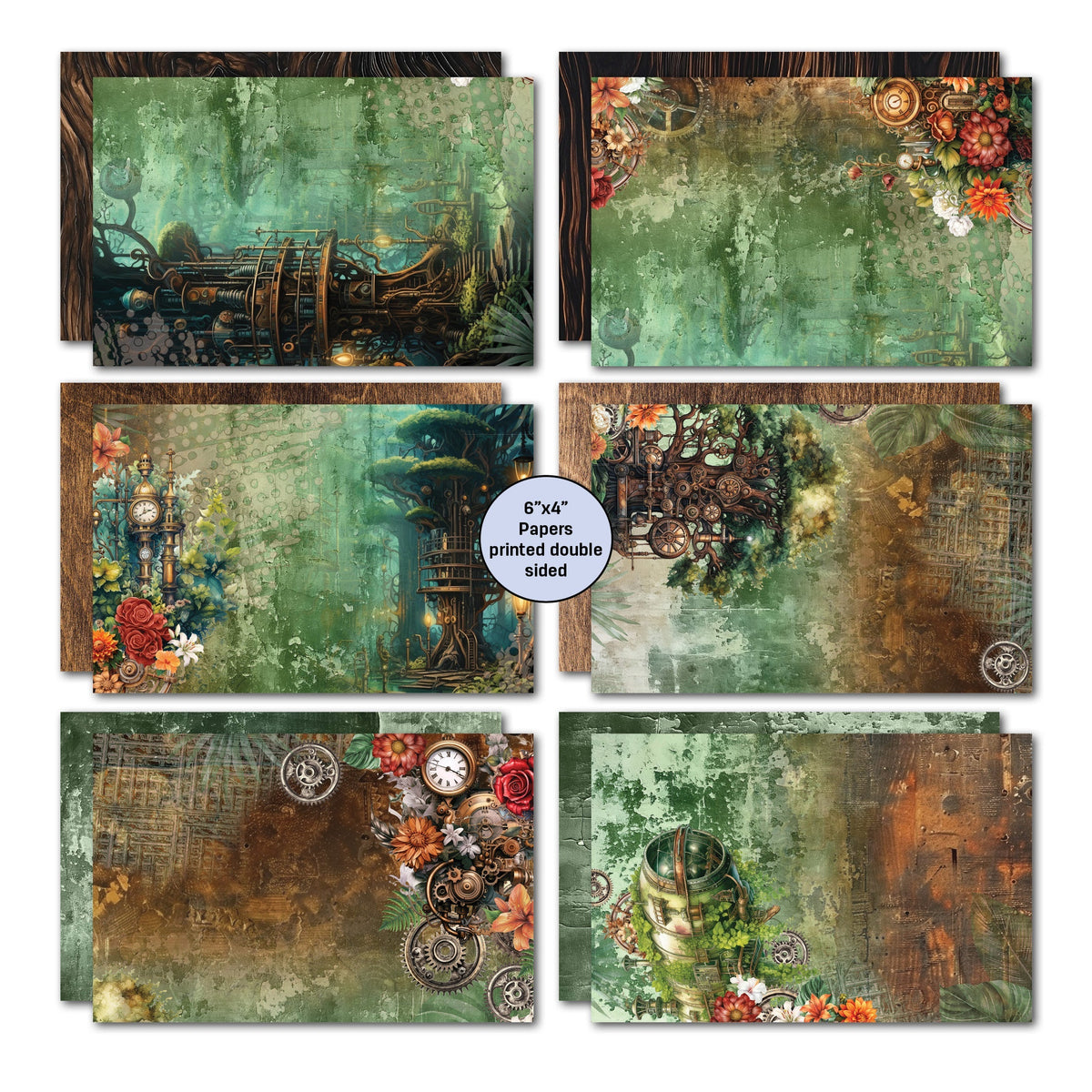 3Quarter Designs Punk'ed Forest 6x4 Card Pack-3
