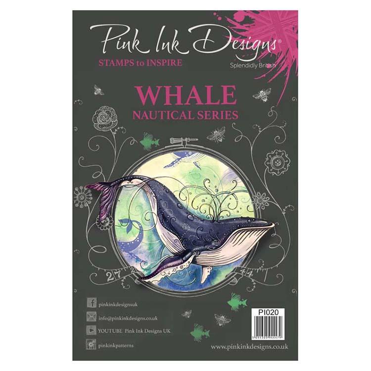 Pink Ink Designs A5 Clear Stamp Whale-1