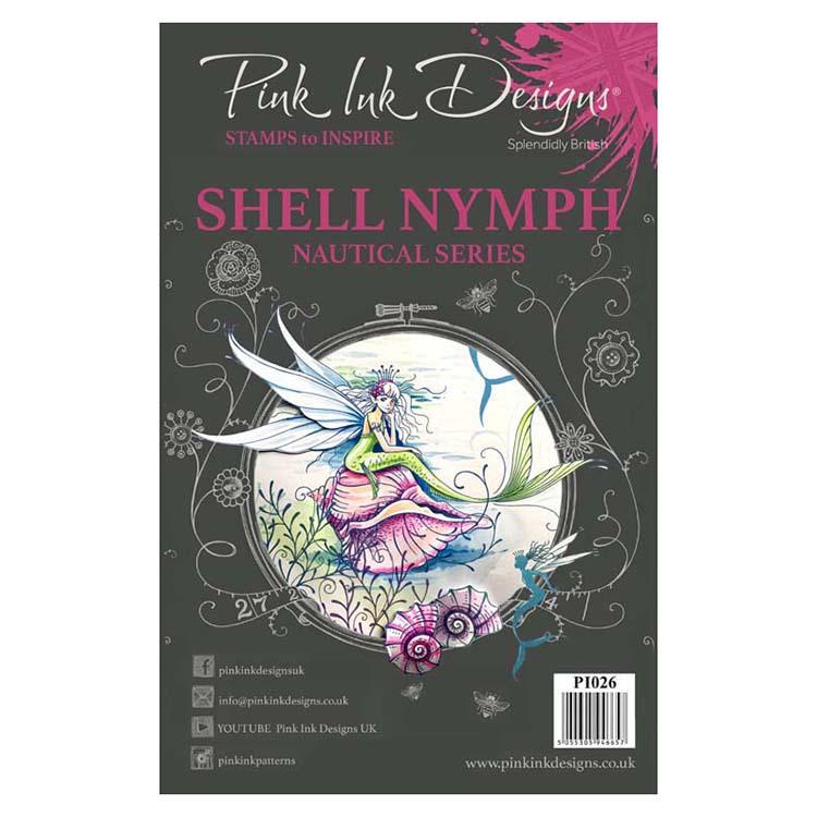 Pink Ink Designs A5 Clear Stamp Shell Nymph-1