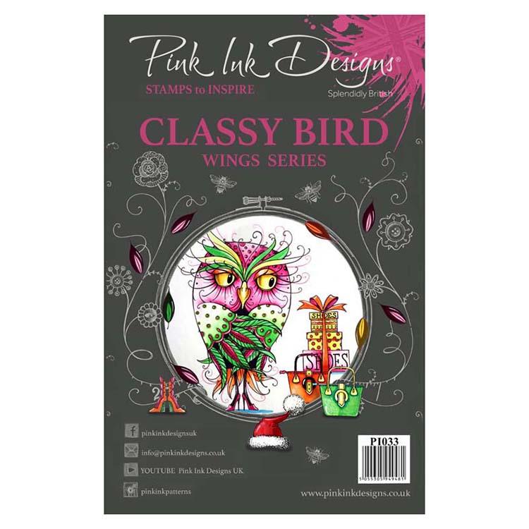 Pink Ink Designs Clear Stamp Classy Bird-1