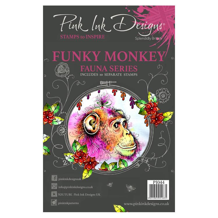 Pink Ink Designs Clear Stamp Cheeky Monkey-1
