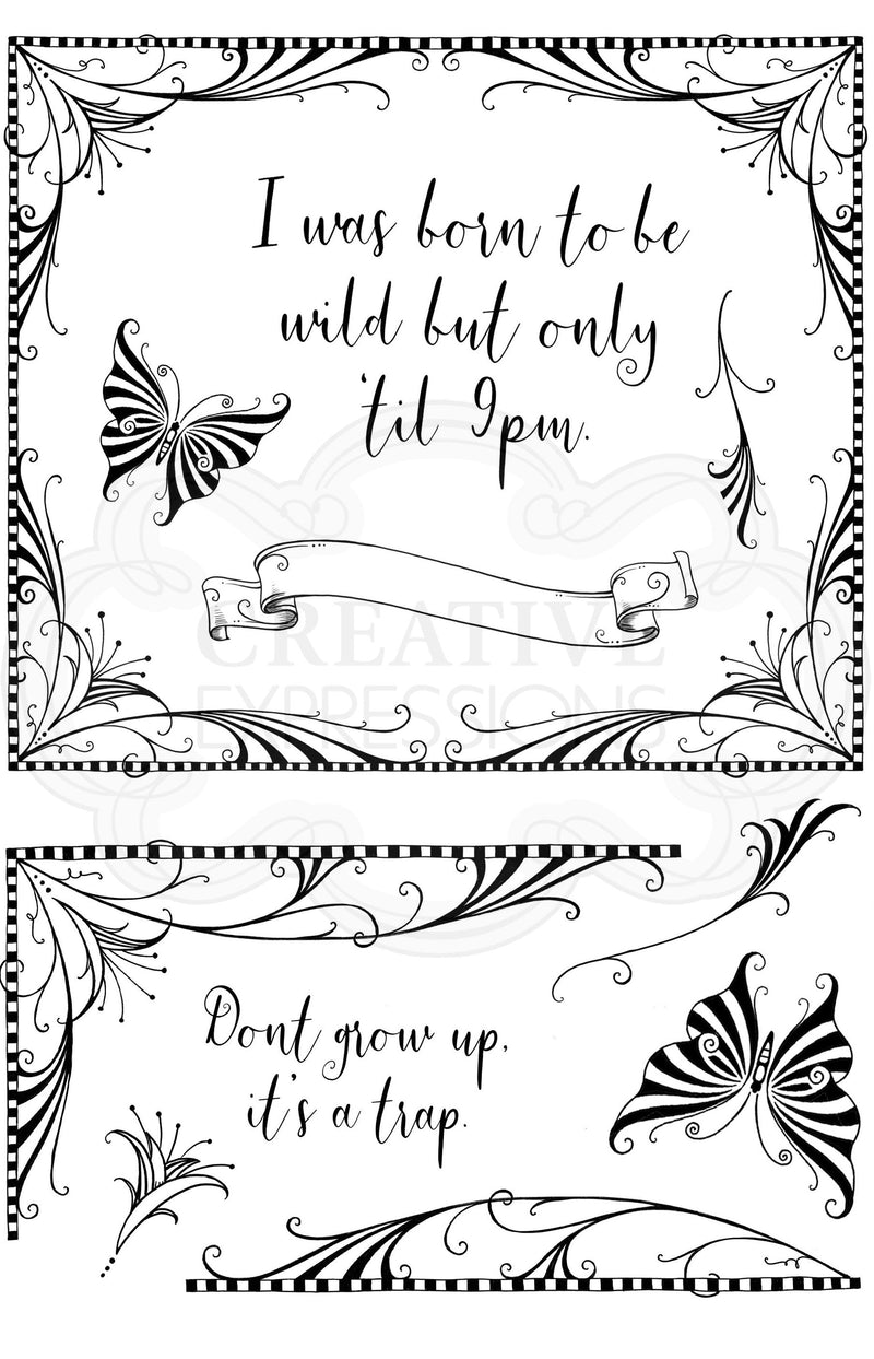 Elegance A5 Clear Stamp Set-3