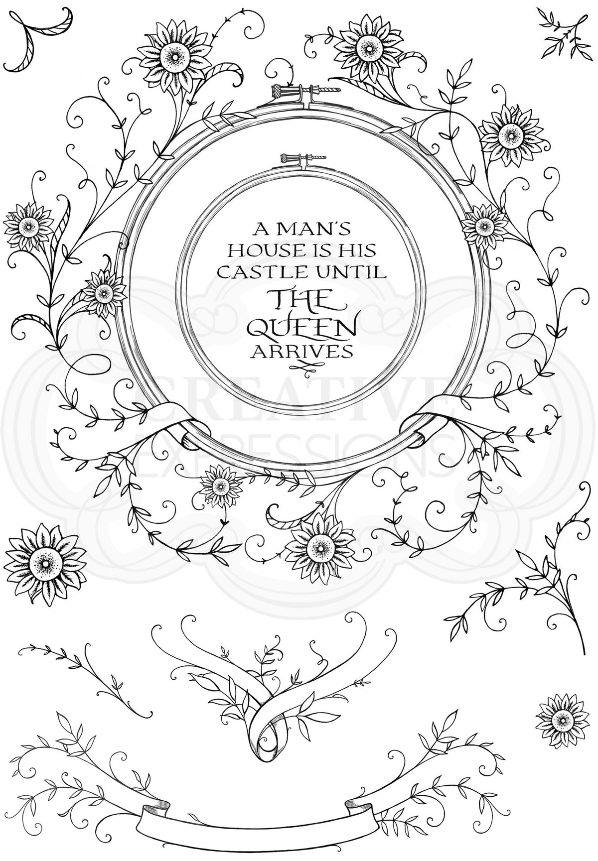 Summer Hoop A5 Clear Stamp Set-3