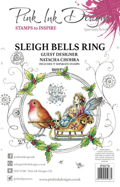 Sleigh Bells Ring A5 Clear Stamp Set-1