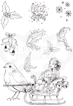 Sleigh Bells Ring A5 Clear Stamp Set-2