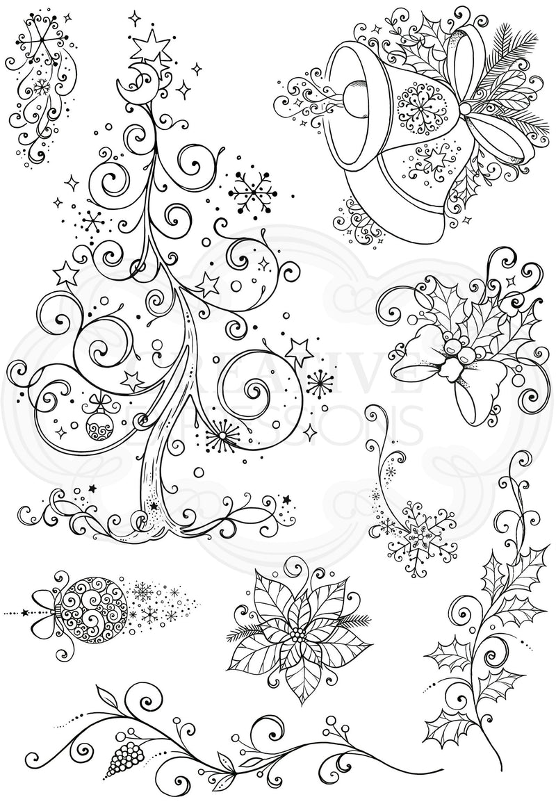 Winter Garden  A5 Clear Stamp Set-2