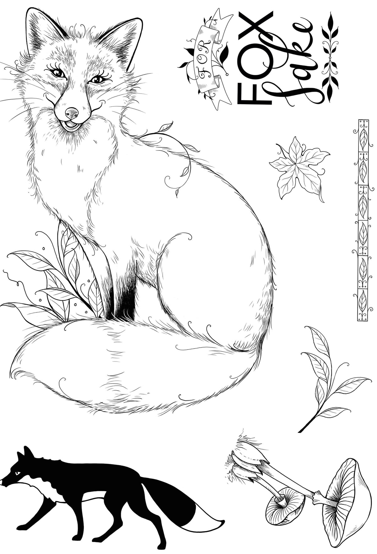 Pink Ink Designs Foxtastic A5 Clear Stamp-5