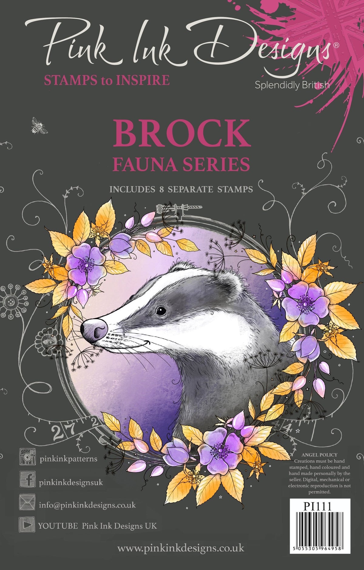 Pink Ink Designs Brock A5 Clear Stamp-1
