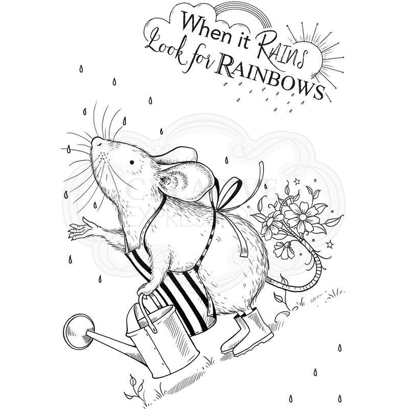 Pink Ink Designs Rain Mouse A7 Clear Stamp-5