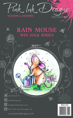Pink Ink Designs Rain Mouse A7 Clear Stamp-1
