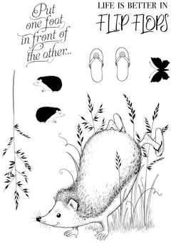 Pink Ink Designs Groundhog Day 6 in x 8 in Clear Stamp Set-4