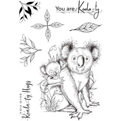 Pink Ink Designs Koala-ty Hugs 6 in x 8 in Clear Stamp Set-7