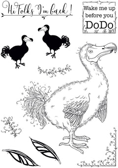 Pink Ink Designs Cookie Dodo 6 in x 8 in Clear Stamp Set-8