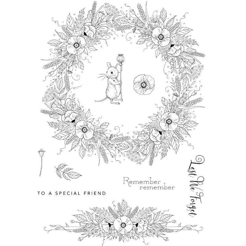 Pink Ink Designs Remember Remember 6 in x 8 in Clear Stamp Set-4