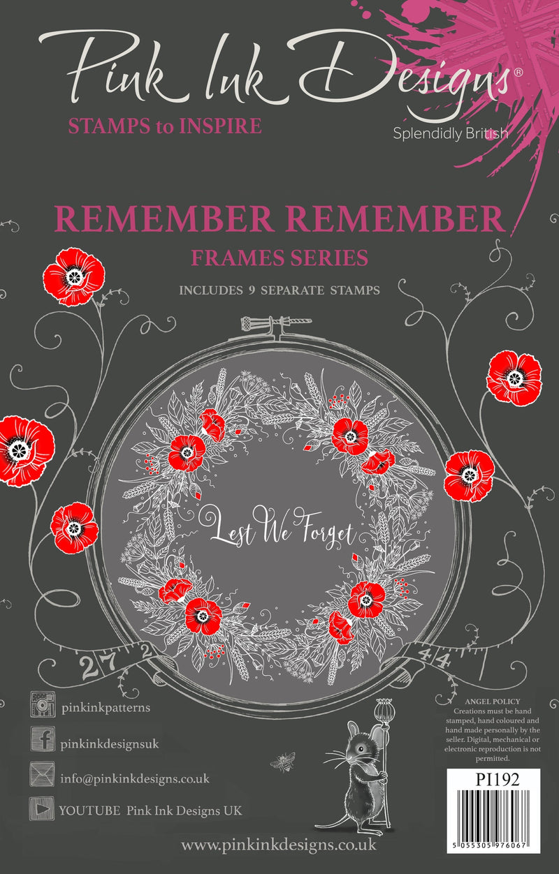 Pink Ink Designs Remember Remember 6 in x 8 in Clear Stamp Set-1