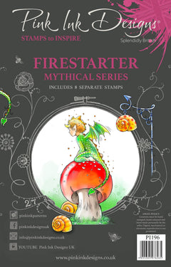 Pink Ink Designs Firestarter 6 in x 8 in Clear Stamp Set-1