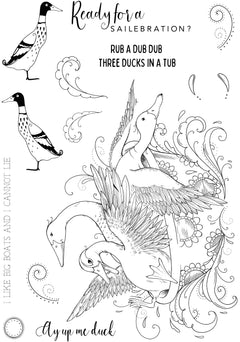 Pink Ink Designs Rub A Dub Dub 6 in x 8 in Clear Stamp Set-12