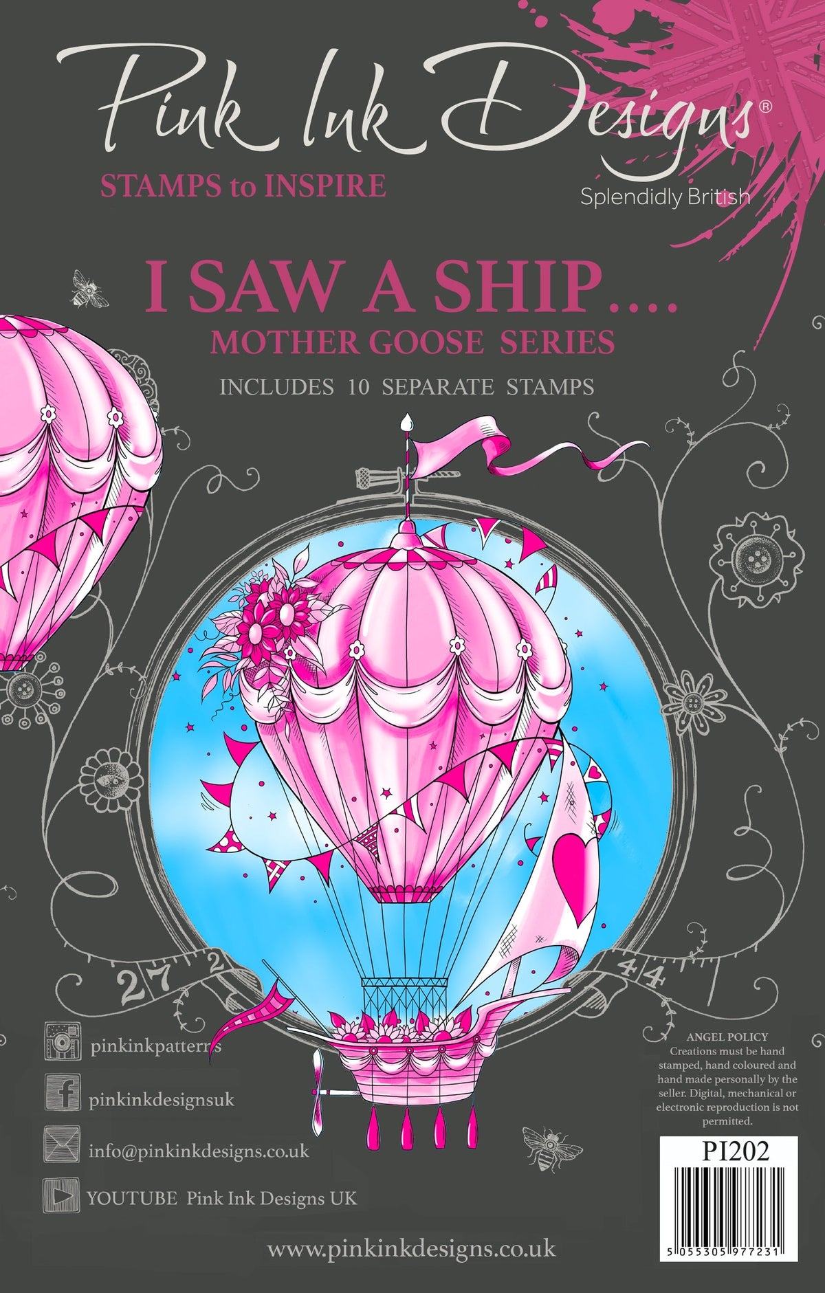 Pink Ink Designs I Saw A Ship... 6 in x 8 in Clear Stamp Set-1