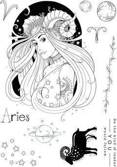 Pink Ink Designs Aries Trailblazer 6 in x 8 in Clear Stamp Set-15
