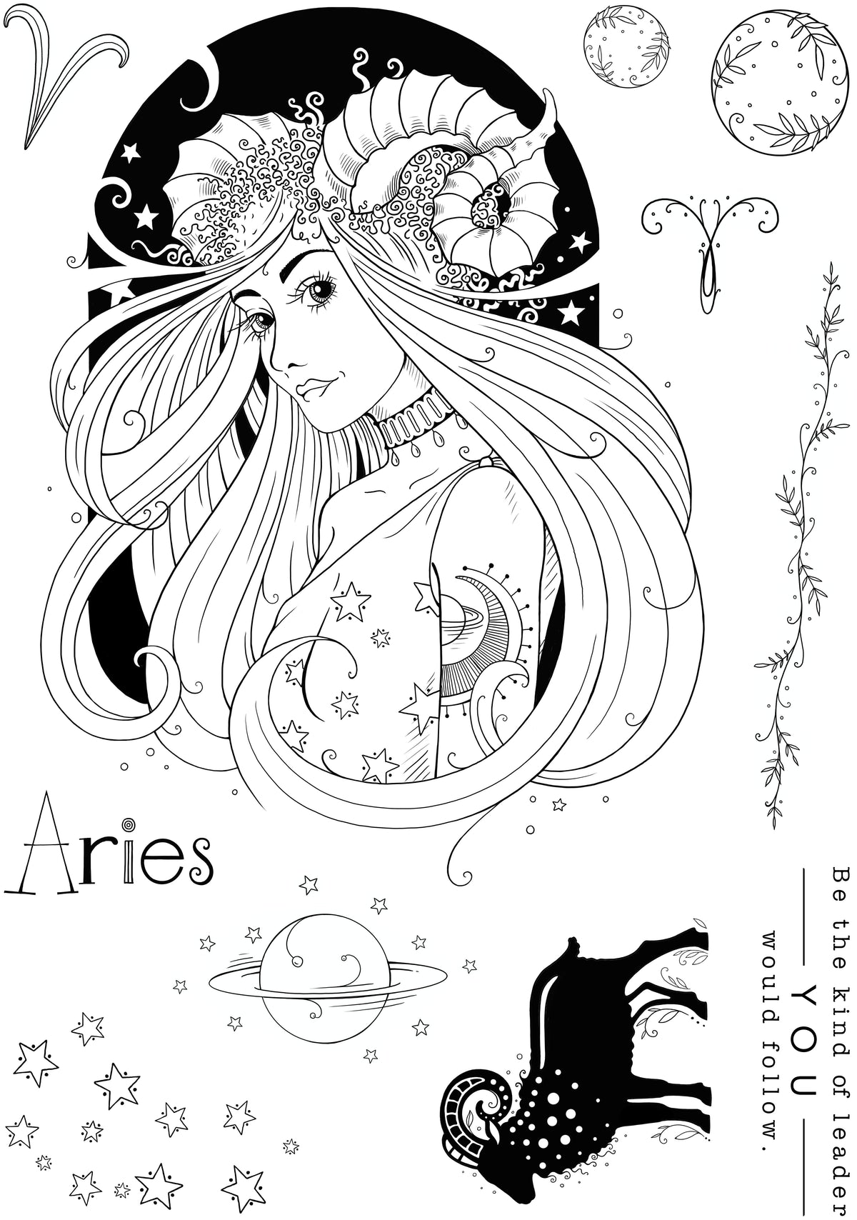 Pink Ink Designs Aries Trailblazer 6 in x 8 in Clear Stamp Set-15