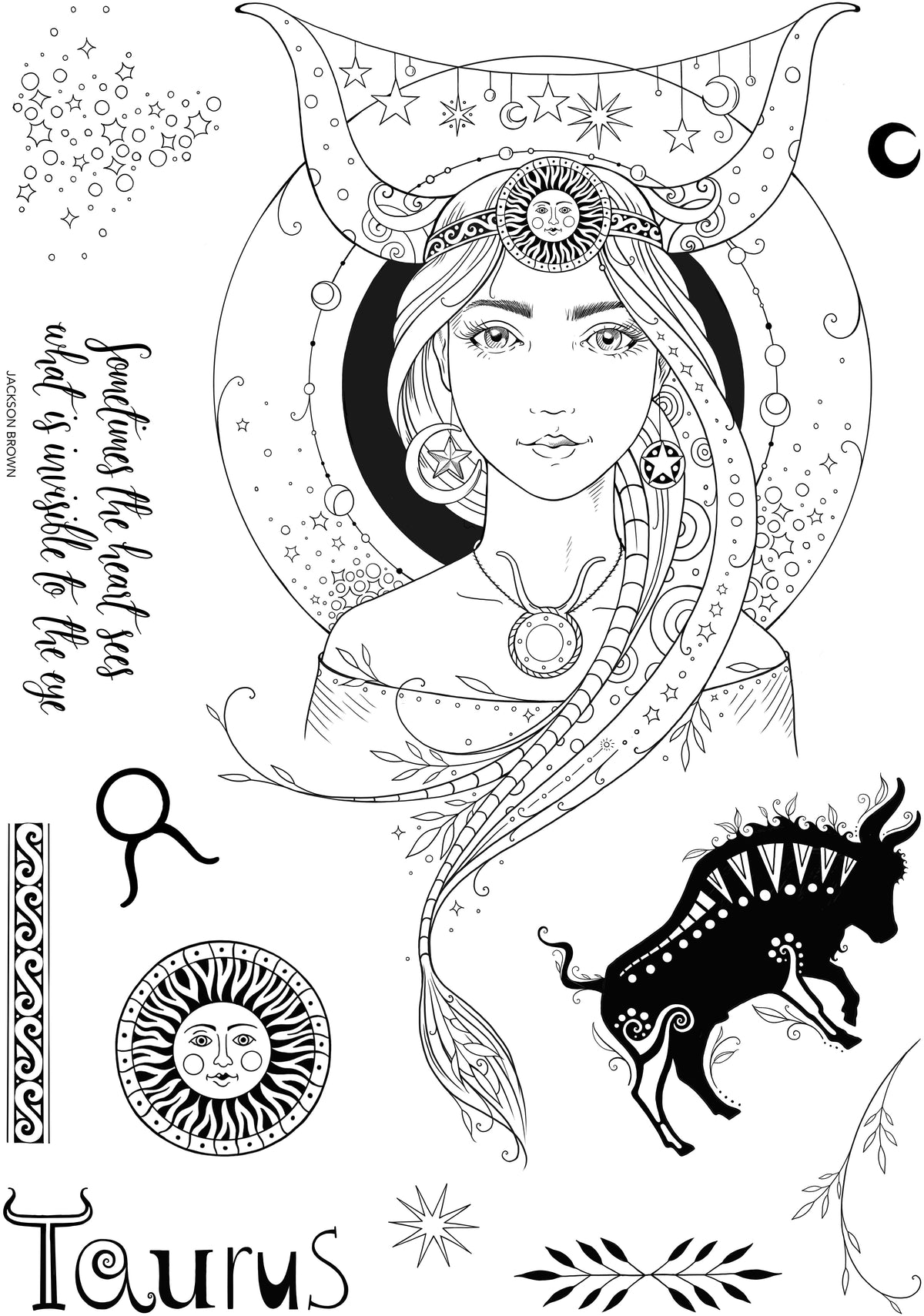 Pink Ink Designs Taurus Secret Romantic 6 in x 8 in Clear Stamp Set-2