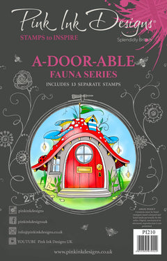 Pink Ink Designs A-Door-Able 6 in x 8 in Clear Stamp Set-1