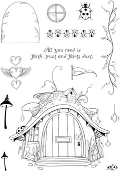 Pink Ink Designs A-Door-Able 6 in x 8 in Clear Stamp Set-13