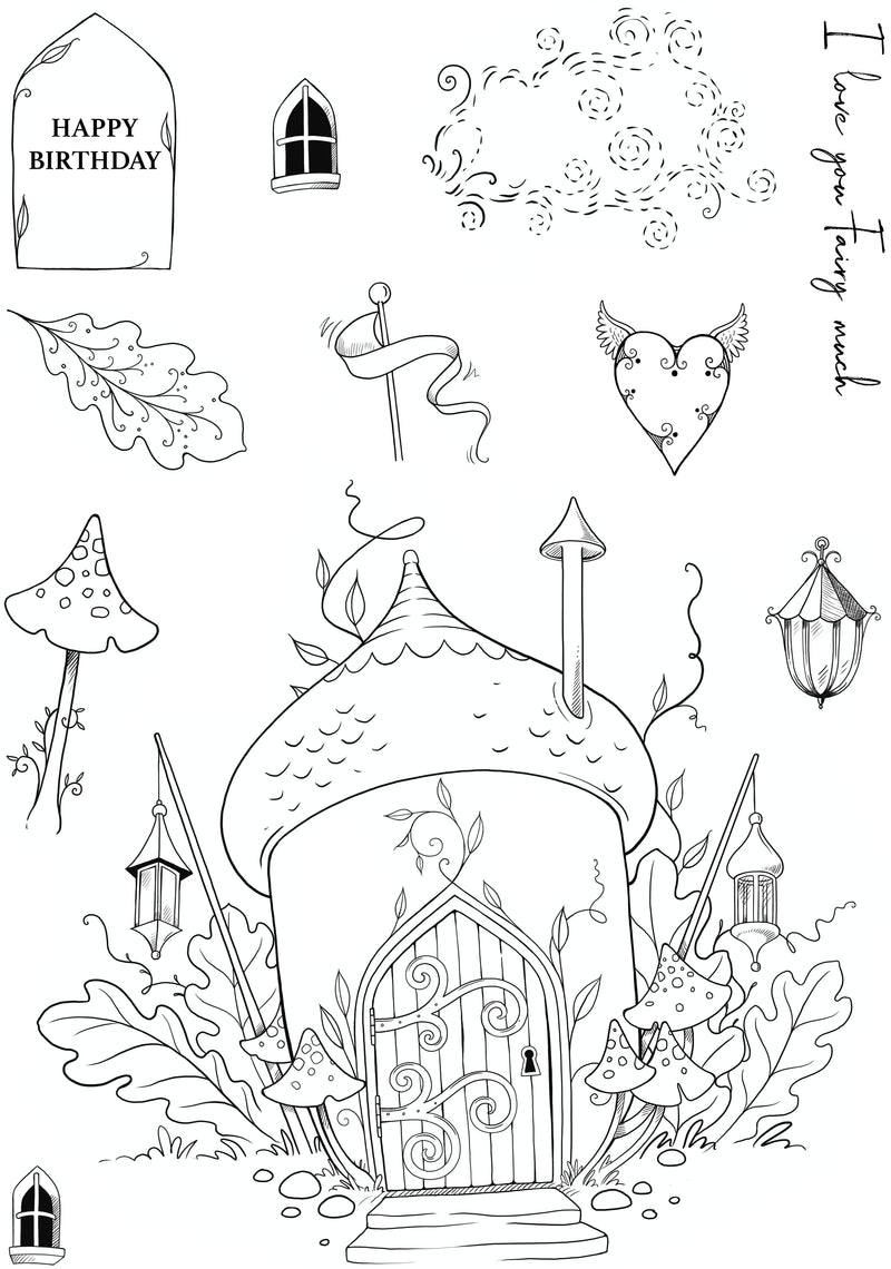 Pink Ink Designs Shine A Light 6 in x 8 in Clear Stamp Set-13