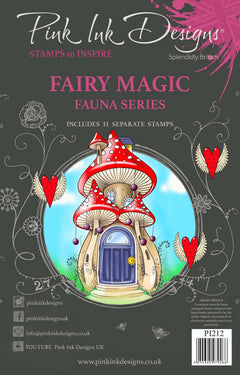 Pink Ink Designs Fairy Magic 6 in x 8 in Clear Stamp Set-1