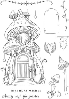Pink Ink Designs Fairy Magic 6 in x 8 in Clear Stamp Set-14
