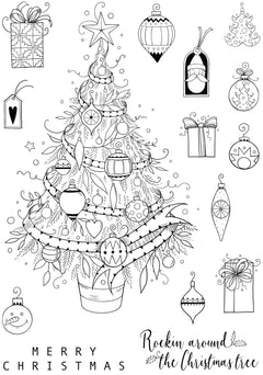 Pink Ink Designs Oh Christmas Tree 6 in x 8 in Clear Stamp Set-13