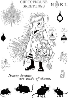 Pink Ink Designs Mouserella 6 in x 8 in Clear Stamp Set-8