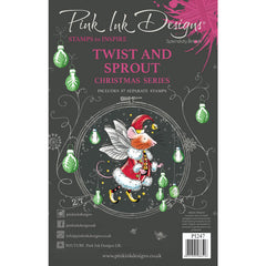 Pink Ink Designs Twist & Sprout 6 in x 8 in Clear Stamp Set-1