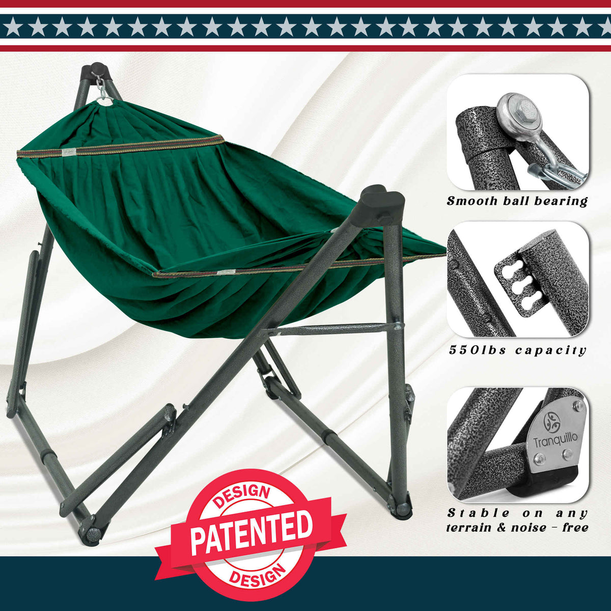Uniki Canvas Hammock with Stand-32