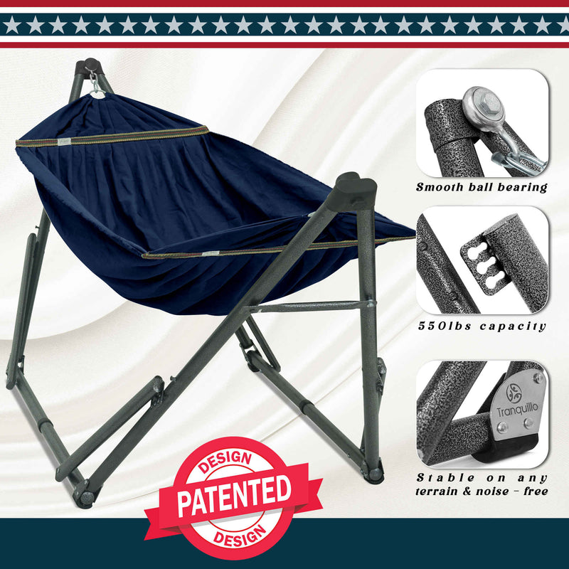 Uniki Canvas Hammock with Stand-50