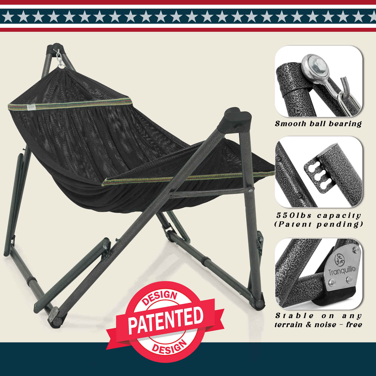 Uniki Collapsible Hammock Stand-15