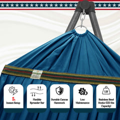 Uniki Canvas Hammock with Stand-15