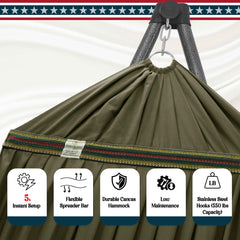 Uniki Canvas Hammock with Stand-24
